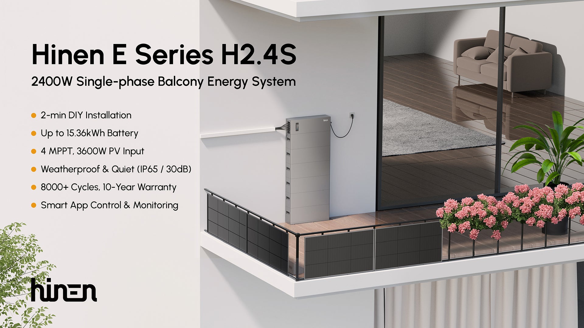 Hinen Launches 2400W Balcony Energy System – Smart, Scalable, and DIY-Friendly for Every Home